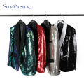 Adult Shawl Collar Reversible Sequins Jacket Men's Coats